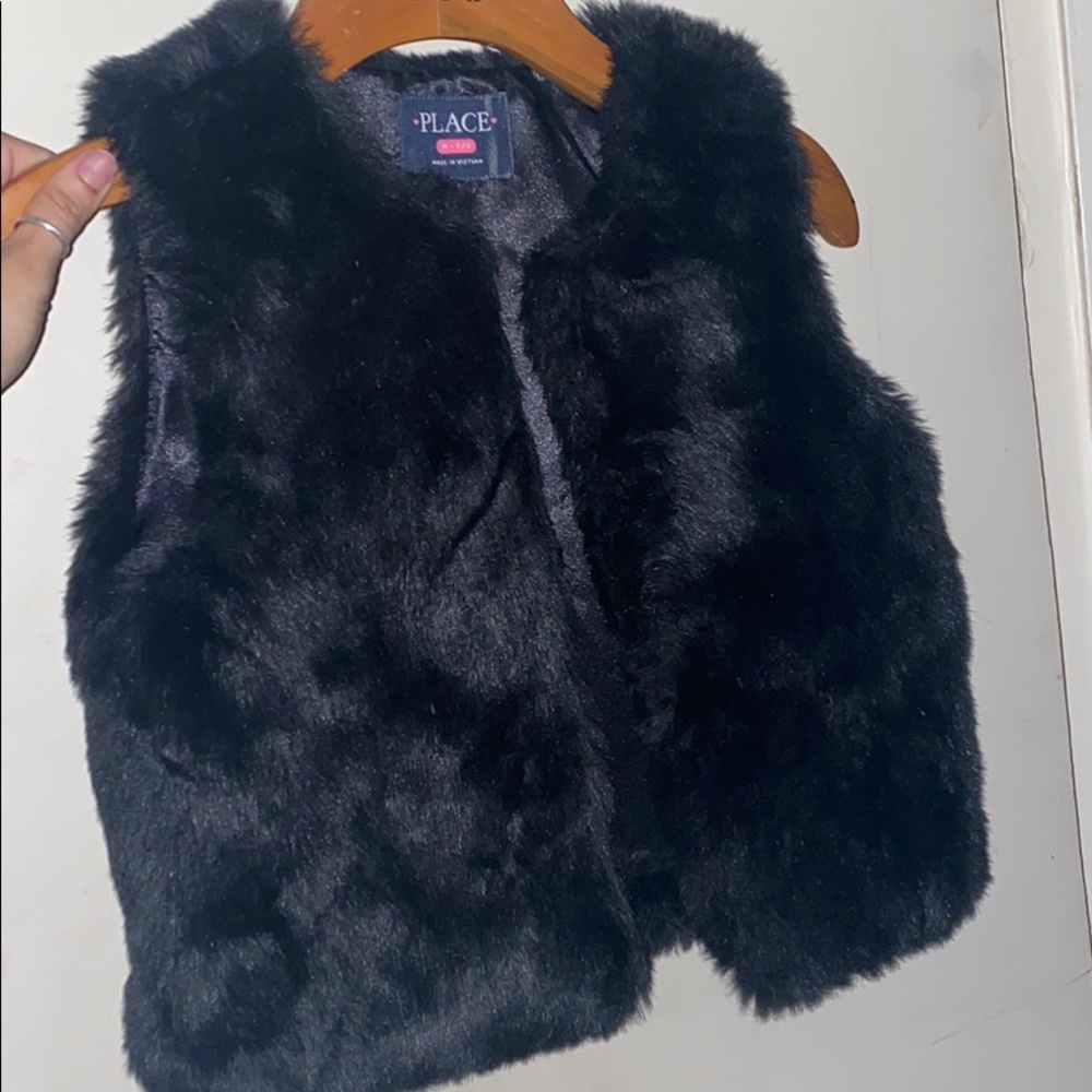 Childrens place fur vest